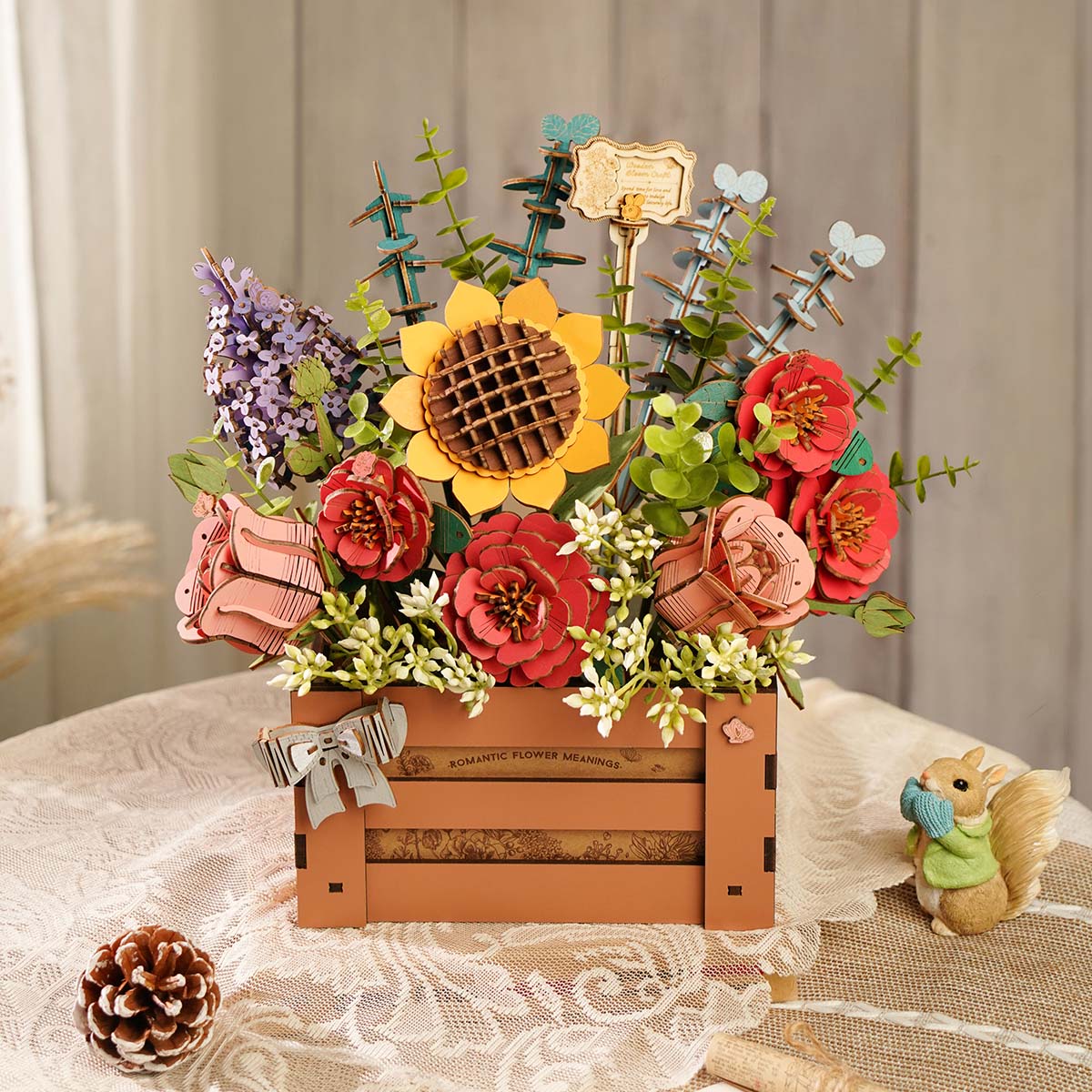 Rowood Wooden Bloom Box - DIY 3D Puzzle - TW02H