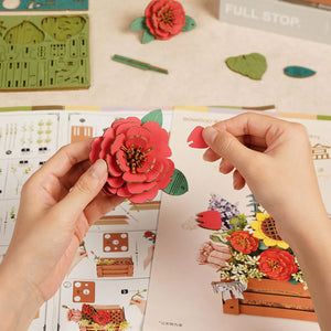 Rowood Wooden Bloom Box - DIY 3D Puzzle - TW02H