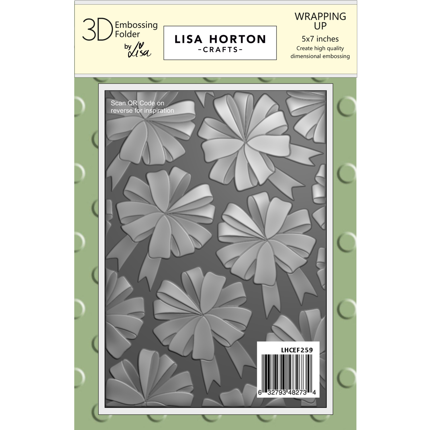 Lisa Horton Crafts Wrapping Up 5" x 7" 3D Embossing Folder