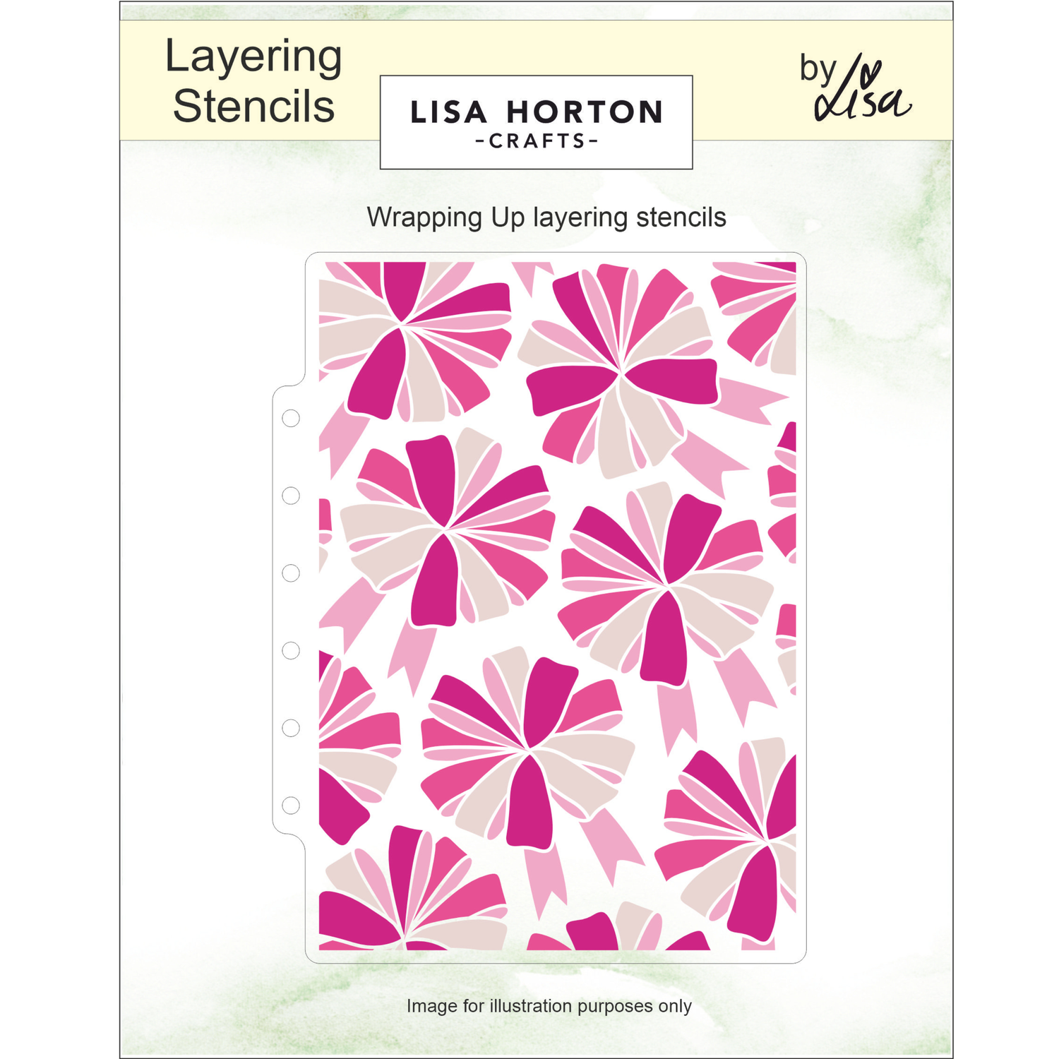 Lisa Horton Crafts Wrapping Up Layering Stencils