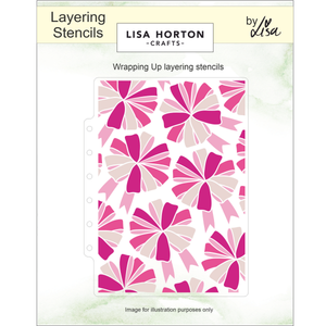 Lisa Horton Crafts Wrapping Up Layering Stencils