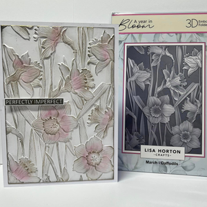 Lisa Horton Crafts 'A Year In Bloom' 2025 - Set of 12 5” x 7” 3D Embossing Folders