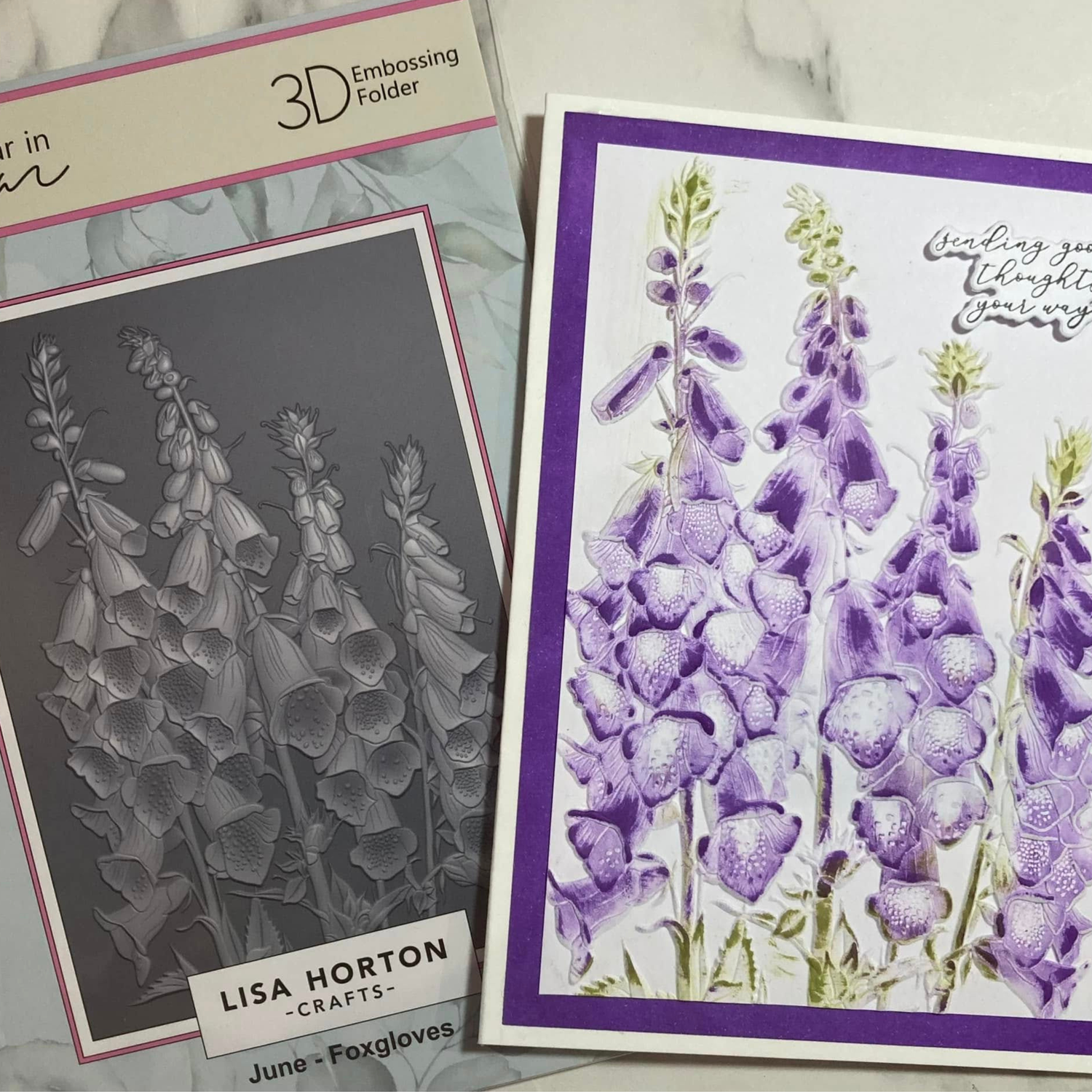 Lisa Horton Crafts 'A Year In Bloom' 2025 - Set of 12 5” x 7” 3D Embossing Folders