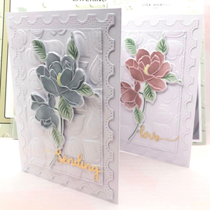 Lisa Horton Crafts Zinnia A6 Layering Stencils