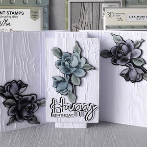 Lisa Horton Crafts Zinnia A6 Layering Stencils